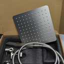 G-Promise All Metal 10" Dual Square Shower Head Combo | Rain Shower Head | Handheld Shower Wand | Adjustable | 3-Way Diverter | 71" Extra Long Hose - A Bathroom Upgrade(Brushed Nickel)