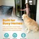 Flux Phenom Magnetic Screen Door - Bugs Out, Breeze in - 9min Install Auto-Sealing Heavy Duty Double Stitched Mesh, 52 Magnets, Hands Free Sliding & Patio Doors Net, Pet & Kid Friendly, 38 x 82 Inch