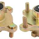 Brake Wheel Hub, 4 Stud Brake Wheel Hub Front Disc Steel Alloy Wheel Hub for Go Kart ATV 4