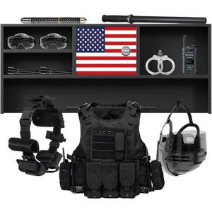 Police Gear Organizer Rack - Police Tactical Vest Hanger Holder Law Enforcement Storage Stand Safe Gift for Police Officer