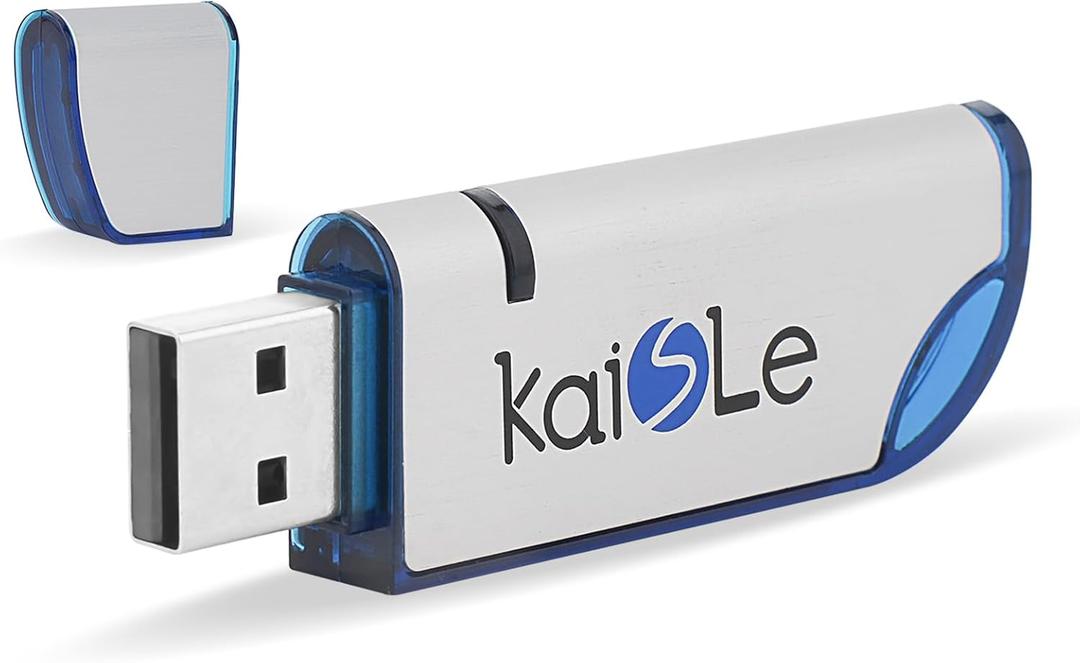 64GB USB Flash Drive, External USB Flash Memory Storage Thumb Drive, Portable Flashdrive with Keychain, 64 GB USB 2.0 Memory Stick exFAT Data Storage Jump Drives for Computers (Blue)