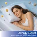 Standard Pillow Protectors (Set of 4) Hypoallergenic Pillow Cover Waterproof Dust Allergen Proof Zippered Encasement