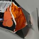 TitanFlex Heavy Duty Orange Industrial Nitrile Gloves with Raised Diamond Texture, Latex Free (Medium, 02 8mil (100ct))