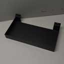 4 Pack Slatwall Shelves, 15.7 x 7.9 Inch Metal Rectangular Slatwall Shelf Organizer Hanging Panel Accessories for Garage Store Room Office Storage Boutiques Retail Display(Black)