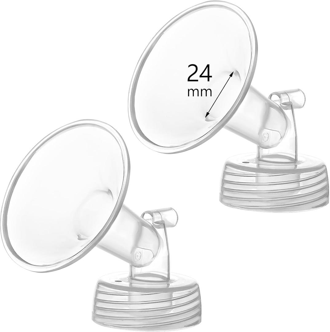 Momstouch 24mm Flange Compatible with Spectra S1 S2 9 Plus Synergy Gold Breastpump Replacement to Spectra Pump Parts and Flange; Not Original; Replaces Shield