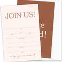 Join Us Party Invitations, Minimalist Invitation Cards, 25 All Occasions Invitations With Envelopes, Invite Cards For Bridal Shower Wedding Graduation Birthday Party -003