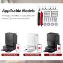 24 Pcs Accessories Kit Compatible with Roborock Qrevo Master/Qrevo Slim Robot Vacuum 2 Roller Brush 4 Mop Pads 4 Hepa Filters 6 Side Brushes 6 Vacuum Bags 1 Cleaning Brush 1 Screwdriver