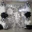 Shimmer Wall Backdrop - 24pcs Decorations Panel | Wedding, Birthday, Anniversary, Engagement & Bridal Shower Party Decor Panel (Silver)