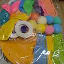 Foilswirl 18 Pcs Mini Party Hats and Pastel Balloons for Stuffed Animals Felt Birthday Party Hats Colorful Balloons Paper Banners for Dolls Dog Cat Rabbit Puppies Birthday Decor