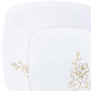 Gold Buds Plates Combo 7.25" + 10" Case of 128 (4 packs x 32)