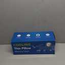 Ultra Thin Flat Pillows for Sleeping,Cooling Slim Memory Foam Pillow 2.75 in Height Ultra Thin Pillow,Low Profile Sleeper Pillows for Stomach Sleeper for Neck and Back Support Stomach Sleeping Pillow (Blue)