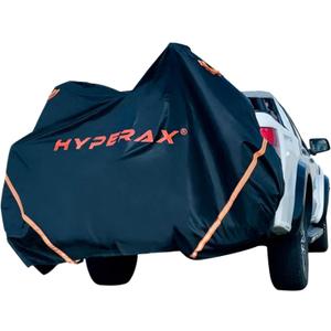 Hyperax 600D Oxford Heavy-Duty Transportation Bike Cover Waterproof PU, lock-access grommets, reflective handles & straps, plus carry bag. Fits bikes up to 240145105 cm