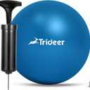 Trideer Pilates Ball - 7-8 inch with Pump, Small Core Ball for Yoga, Barre, Physical Therapy (Blue)