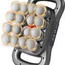 Back Massager for Relief Deep Tissue with Heat, 16 Heads Hands-Free Electric Back Massager, with 9 Modes & 9 Levels Deep Tissue Massage Gun for Pain Relief, Portable for Home & Office Use