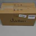Wellmet Chandelier Shades, ONLY FOR CANDELABRA BULBS, Clip-on Fitter Lamp Shades, 3" X 6" X 5", 6 pcs Set (Cream white)