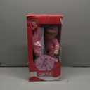 Baby Doll with Stroller Set - 12" Baby Doll with Pacifier Gift Set - Pink Fabric Baby Stroller Toy for Kids - Foldable Play Stroller for Dolls with Canopy - Doll Stroller for Toddlers, Girls