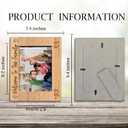 Rustic Wooden Picture Frame For 5"X7" Picture - Welcome To The Family Frame Tabletop Display, Christmas Gifts For Families, Home & Office Decorations(Horizontal)-A17