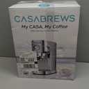 CASABREWS CM5418 Espresso Machine 20 Bar, Compact Espresso Maker with Steam Milk Frother, Stainless Steel Coffee Machine with 34oz Removable Water Tank for Cappuccino, Gift for Women or Men, Silver