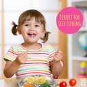 Elk and Friends Stainless Steel Divided Plates with Silicone Sleeve for Babies & Toddlers | Lids Included | Stay Put Suction | Dinner & Snack Plates | 4 Pack
