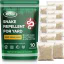 Snake Repellent for Yard Powerful: Keep Snake Away Repellent for Outdoors - Natural Safe for Children and Pets - Snake Be Gone for Lawn Garden Camping Fishing Home 10 Pouches