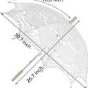 Lace Parasol Umbrella Vintage Wedding Bridal Lace Umbrella for Decoration Photo Tea Party 32 Inch Adult Size