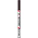 Maybelline Build-A-Brow 2-in-1 Brow Pen and Sealing Eyebrow Gel, Eyebrow Makeup for Real-Looking, Fuller Brows, Ash Brown, 1 Count