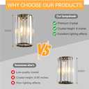 Black Pendant Lighting Modern Pendant Light Mini Crystal Chandeliers Adjustable Pendant Light Fixture for Kitchen Island Dinning Room Corridor Bedroom(Black 3-Pack), Round-3-Pack