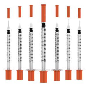 U-100 Disposable Syringes with Needle,1ml/cc,30G 5/16"(8mm) Needle,Individually Wrapped30 Pack