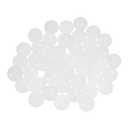 uxcell 50pcs PP Plastic Bearing Balls 15mm Solid Plastic Balls, G2 Precision Bearing Ball Frosted Surface, White