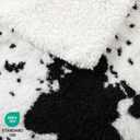 Cow Print Electric Blanket - King Size Cozy Soft Knitted Sherpa Heated Blanket with 4 Heat Levels & 10 Hours Auto-Off, Overheating Protection, Warm Gifts, 100"x90"