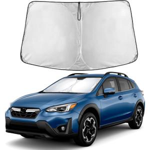 EcoNour Windshield Sunshade Compatible for Subaru Crosstrek 2018-2023 2024 2025 2026, Sun Visor for Front Windshield & Window Sun Shade Cover, UV Heat Blocker & Protector, Car Accessories
