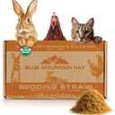 Blue Mountain Hay | Organic Bedding Straw (10 lb) | Natural Pet Bedding & Insulation for Rabbits, Guinea Pigs, Goats, Chickens, Stray & Feral Cats, and Small Animal Shelters