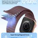 Patented Magnetic Sport Silicone Band Compatible with Apple Watch Bands 40mm 38mm 41mm 44mm 45mm 42mm 49mm Women Men, Soft Silicone Sport Loop Strap for iWatch Series 11 10 9 8 7 6 5 4 3 2 1 SE Ultra