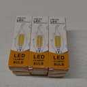 12V Candelabra LED Light Bulb Low Voltage 25 watt Equivalent, 12V LED Bulb E12 3000K 24volt Candelabra Light Bulbs for RV, 6 Pack
