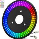 RGB Spare Tire Brake LED Light for Ford Bronco 2021-2024 2/4 Door, RGB Running Light + Red 3rd Third Brake Light LED Wheel High Mount Rear Tail Stop Light Bronco Accessories
