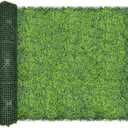 DOPGIB Artificial Ivy Privacy Fence Screen,128"x 72" (64 SQFT) UV-Anti Faux Boxwood Roll Grass Wall Panels for Patio Balcony Privacy, Garden, Backyard Greenery Wall Backdrop Decor