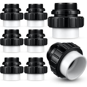 Briwooody 4 Pcs MIP x 2" Hi Temp Unions Compatible with Pentair Whisperflo Pool Pump Compatible with Intelliflo Pump 2" PVC Pool Pump High Temp Unions for Pool Pump