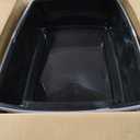 IRIS USA Cat Litter Box XX-Large Open Top with High Sided Walls Tall Scatter Shield Scoop Included Easy Clean Plastic Pan for Big Cats Kittens Multi-Cat Households 30"L x 20"W x 14"H Black