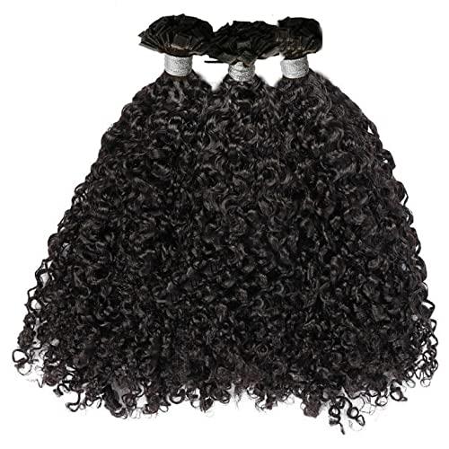 Curly Flat Tip Extensions Black Brown Human Hair U Tip Hair Extensions Pre Bonded Flat Tip Hair Extensions Balayage Keratin Flat Tip Remy Hair 100g (20inch 100 Strand, Natural Color)