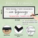 Foutcheou New Home New Memories New Beginnings Wall Decor 32x12 Black