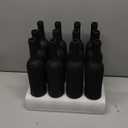 Sliner 12 Pcs Wine Bottles Glass 750ml Glitter Wine Bottles Vintage Vase for Flowers Wedding Decor Centerpiece Christmas Party Favor DIY Crafts(Black)