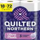 Quilted Northern Ultra Plush Toilet Paper, 18 Mega Rolls 72 Regular Rolls, 3X Thicker, 3 Ply Soft Toilet Tissue