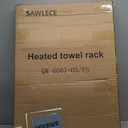 Freestanding Towel Warmer  5-Bar Heated Towel Rack with Timer & Adjustable Temperature, Automatic Shut-Off,Space Aluminum,Fast Heating in About 10 Minutes for Bathroom & Spa,Matte Black