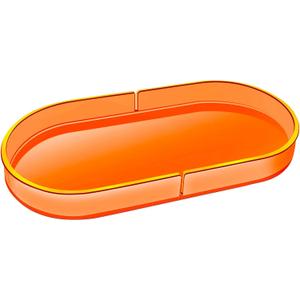 Acrylic Decorative Vanity Tray Perfume Jewelry Trinket Tray for Bathroom Counter Soap Toilet Tank Sink Small Candle Catch All Organizer, 12.6x6.3 Inches, Neon Orange