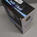 JOLLY CHEF 100 Pack 9 oz Blue Plastic Cups, Disposable Cups Tumblers, Elegant Blue Glitter Party Glasses for Wedding, Thanksgiving Day, Christmas Halloween