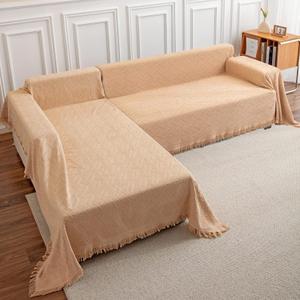 Deep Dream Sectional Couch Covers, 2 Pieces Sectional Sofa Cover, L Shaped Couch Covers, Couch Cover for Sectional Sofa (XX-Large, 71" x 118" + 91" x 134", Brown)