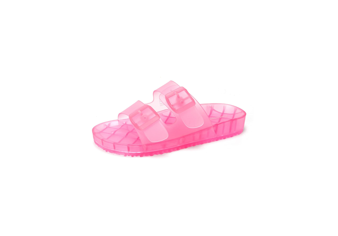 FUNKYMONKEY Women's Comfort Slides Double Buckle Adjustable EVA Flat Sandals
7