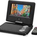 GPX PD701B PD701B Standard Portable DVD Player with 7-in. Swivel Screen and Remote
