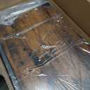 BTY Nightstands, Industrial Microwave Oven Stand Kitchen Baker's Rack End Table 3 Tier Storage Shelf with 10 Hooks for Living Room, Kitchen, Bathroom, Cafe Rustic Brown