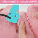 Stitch Gun for Clothes, Tagging Gun for Clothing Quick Fixes - Price Tag Gun with 6 Fine Needle, 1000 Black Fasteners & 1000 DarkSlateGray1+Snow